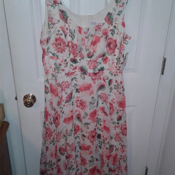 Stunning pink floral dress size 14 - Picture 6 of 6